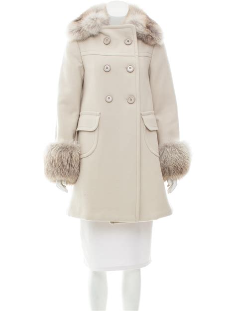 prada womens fur coats|prada rain coats women's.